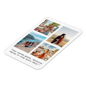 Creëer uw eigen citaat Fotocollage Magneet (Linkerzijde)