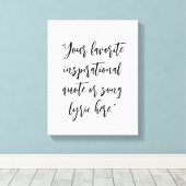 Creëer uw eigen citaat kalligrafie canvas afdruk (Insitu (Houten vloer))