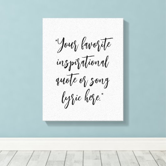 Creëer uw eigen citaat kalligrafie canvas afdruk (Insitu (Houten vloer))