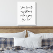 Creëer uw eigen citaat kalligrafie canvas afdruk (Insitu (Slaapkamer))