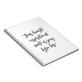 Creëer uw eigen citaat kalligrafie notitieboek (Rechterzijde)