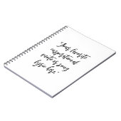 Creëer uw eigen citaat kalligrafie notitieboek (Linkerzijde)