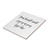 Creëer uw eigen citaat kalligrafie tegeltje (Zijkant)