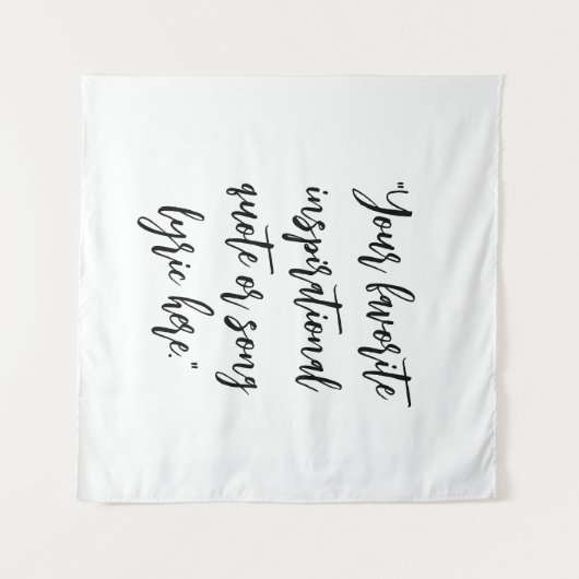 Creëer uw eigen citaat kalligrafie wandkleed (Voorkant (horizontaal))