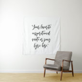 Creëer uw eigen citaat kalligrafie wandkleed (In situ)