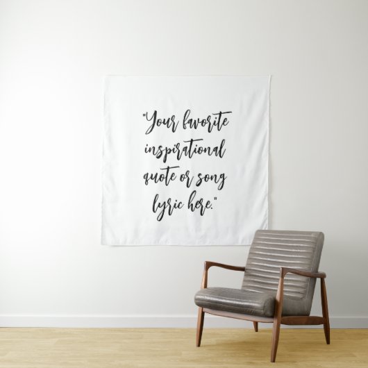 Creëer uw eigen citaat kalligrafie wandkleed (In situ)