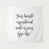 Creëer uw eigen citaat kalligrafie wandkleed (Voorkant)