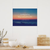 Creëer Uw eigen Citaat Lake Sunset Poster (Keuken)