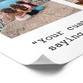 Creëer uw eigen citaat Photo Collage Poster (Hoek)