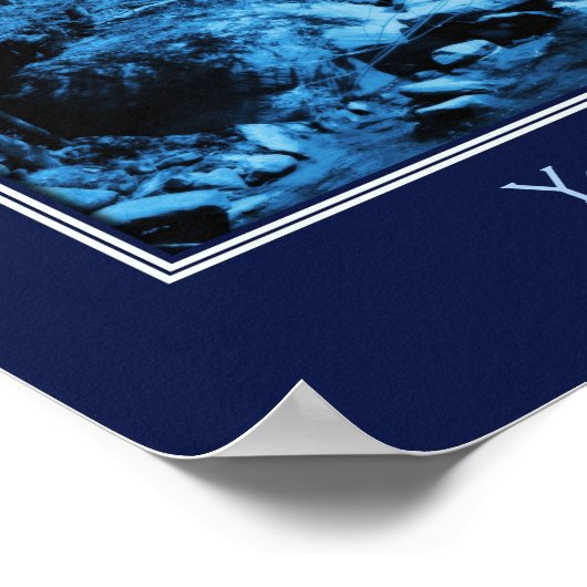 Creëer uw eigen citaat Rushing Brook gepersonalise Poster (Hoek)