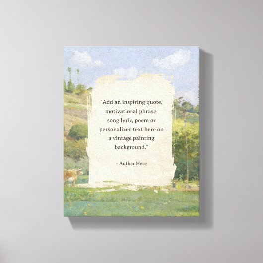 Creëer uw eigen citaat  schilderij canvas afdruk (Voorkant)