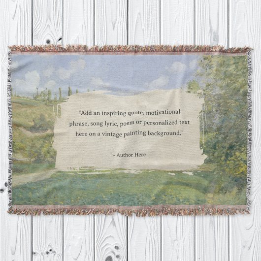 Creëer uw eigen citaat  schilderij deken