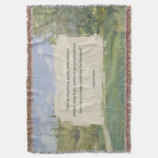 Creëer uw eigen citaat  schilderij deken (Voorkant Verticaal)