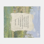 Creëer uw eigen citaat  schilderij fleece deken (Voorkant (Horizontaal))