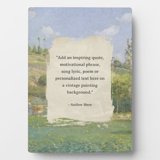 Creëer uw eigen citaat  schilderij fotoplaat (voorkant)