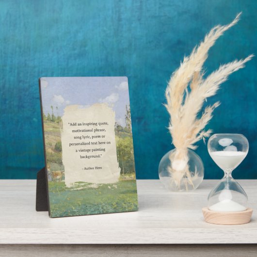 Creëer uw eigen citaat schilderij fotoplaat (Zijkant)