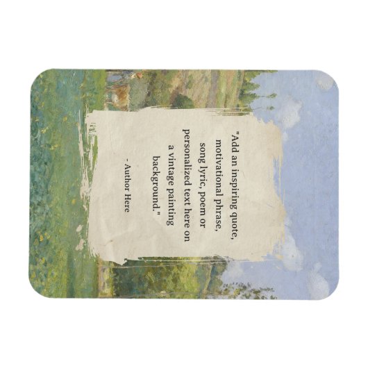 Creëer uw eigen citaat  schilderij magneet (Horizontaal)