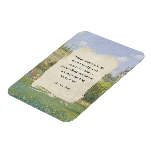 Creëer uw eigen citaat  schilderij magneet (Linkerzijde)