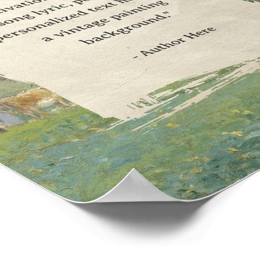 Creëer uw eigen citaat schilderij poster (Hoek)