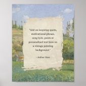 Creëer uw eigen citaat  schilderij poster (Voorkant)