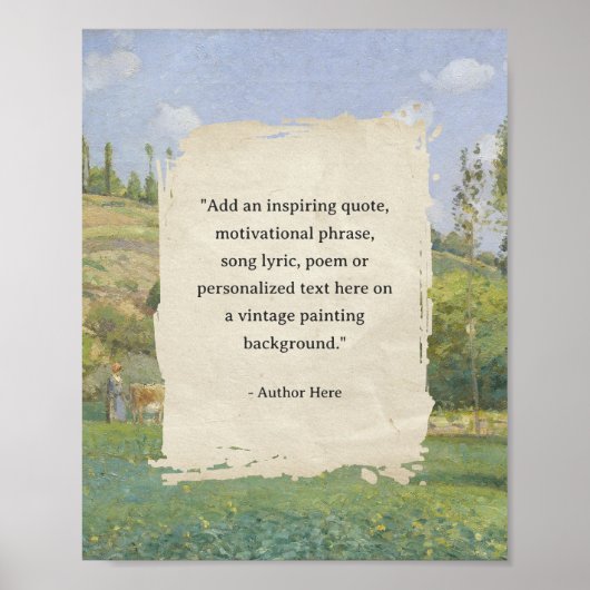 Creëer uw eigen citaat schilderij poster (Voorkant)