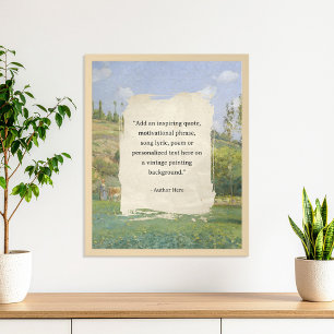 Creëer uw eigen citaat  schilderij poster