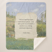 Creëer uw eigen citaat  schilderij sherpa deken (Voorkant)