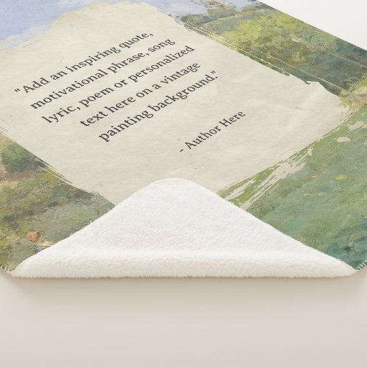 Creëer uw eigen citaat  schilderij sherpa deken (3/4)