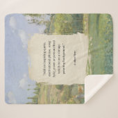 Creëer uw eigen citaat  schilderij sherpa deken (Voorkant (horizontaal))