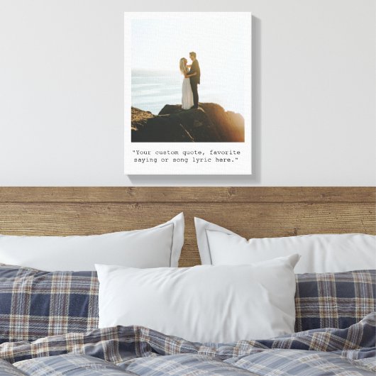Creëer uw eigen citaatfoto canvas afdruk (Insitu (Slaapkamer))