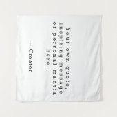 Creëer uw eigen citaatwandtapijt wandkleed (Voorkant (horizontaal))