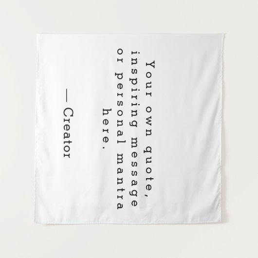 Creëer uw eigen citaatwandtapijt wandkleed (Voorkant (horizontaal))