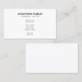 Creëer Uw eigen classy in een modern, stijlvol des Visitekaartje (Voorkant / Achterkant)