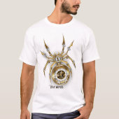 Creëer Uw Eigen Clockwork Spider Steampunk T-shirt (Voorkant)