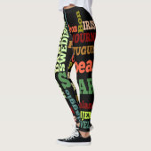 Creëer uw eigen Colorful World National Languages Leggings (Links)