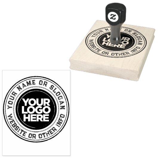 Creëer uw eigen Cool Urban Business Logo Rubberstempel (Gestempeld)