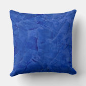 Creëer Uw eigen Cornflower Blue Monogrammen Kussen (Achterkant)