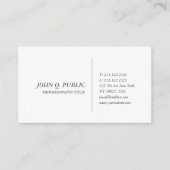 Creëer uw eigen creatieve, eenvoudige ontwerparchi visitekaartje (Voorkant)