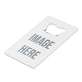 Creëer Uw eigen creditcard Fles Open Creditkaart Flessenopener (Voorkant Gekanteld)