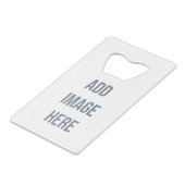 Creëer Uw eigen creditcard Fles Open Creditkaart Flessenopener (Achterkant Gekanteld)