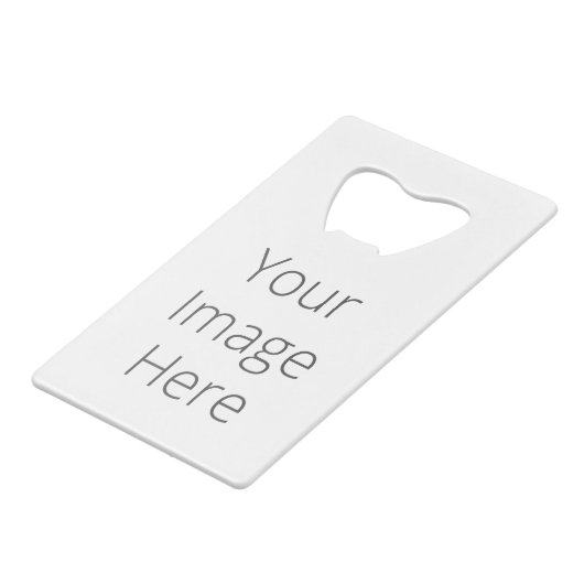 Creëer Uw eigen creditcard Fles Open Creditkaart Flessenopener (Voorkant Gekanteld)