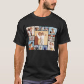 Creëer Uw Eigen Custom 15 Fotocollage Unisex T-shirt (Voorkant)