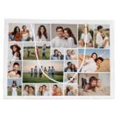Creëer Uw Eigen Custom 20 Fotocollage Groot Cadeauzakje (Achterkant)