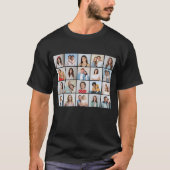 Creëer Uw Eigen Custom 20 Fotocollage Unisex T-shirt (Voorkant)