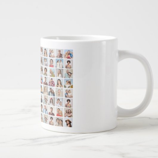 Creëer Uw Eigen Custom 96 Fotocollage Grote Koffiekop (Rechts)