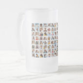 Creëer Uw Eigen Custom 96 Fotocollage Matglas Bierpul (Voorkant links)