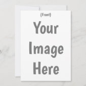 Creëer uw eigen Custom Afbeelding 5 "x7" bruiloft Kaart (Voorkant)