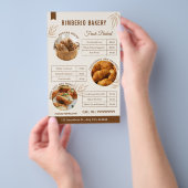 Creëer uw eigen Custom Bakery Business Flyer (Hand)