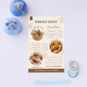 Creëer uw eigen Custom Bakery Business Flyer (Enkel)