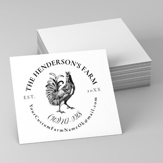 Creëer Uw Eigen  Custom Boerderij Egg Carton Rubberstempel